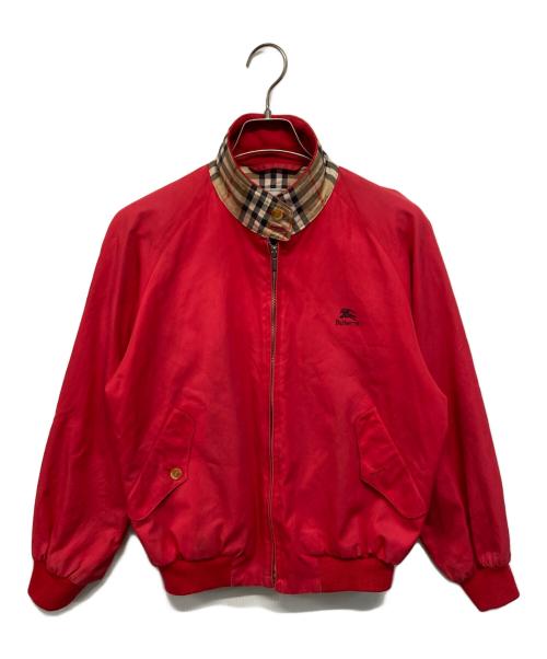 Burberry's（バーバリー）Burberry's (バーバリー) 裏地ノバチェックスイングトップ レッド サイズ:Mの古着・服飾アイテム