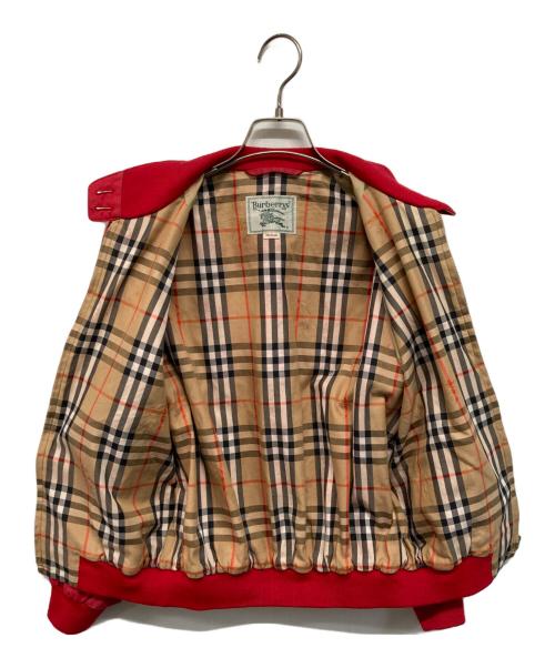 Burberry's（バーバリー）Burberry's (バーバリー) 裏地ノバチェックスイングトップ レッド サイズ:Mの古着・服飾アイテム