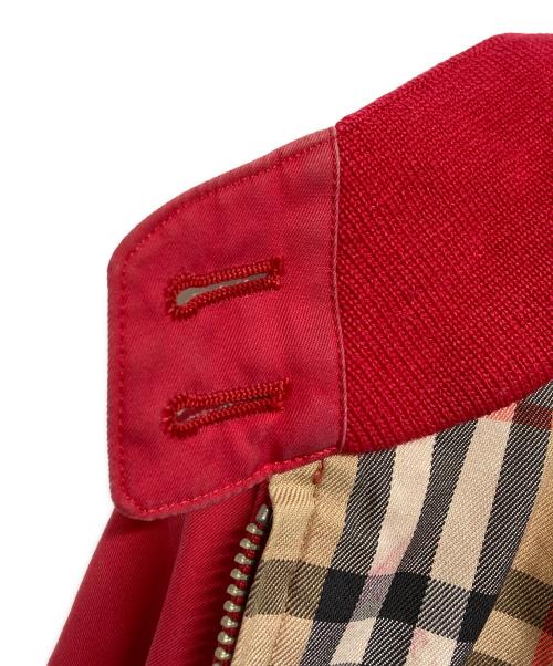 Burberry's（バーバリー）Burberry's (バーバリー) 裏地ノバチェックスイングトップ レッド サイズ:Mの古着・服飾アイテム