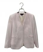 theoryセオリー）の古着「Admiral Crepe Lindrayia Jacket(アドミラル クレープ リンドライア ジャケット)」｜ピンク