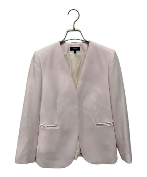 theory（セオリー）theory (セオリー) Admiral Crepe Lindrayia Jacket(アドミラル クレープ リンドライア ジャケット) ピンクの古着・服飾アイテム