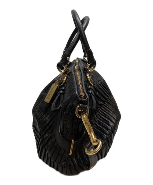 COACH（コーチ）COACH (コーチ) マディソンギャザー 2WAYショルダーバッグ ブラックの古着・服飾アイテム