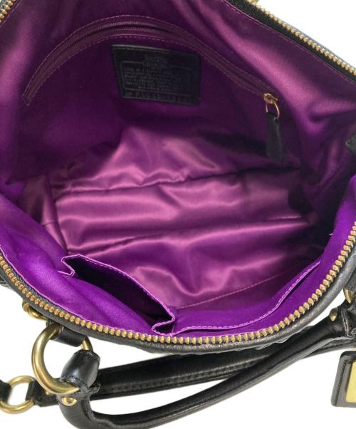 COACH（コーチ）COACH (コーチ) マディソンギャザー 2WAYショルダーバッグ ブラックの古着・服飾アイテム