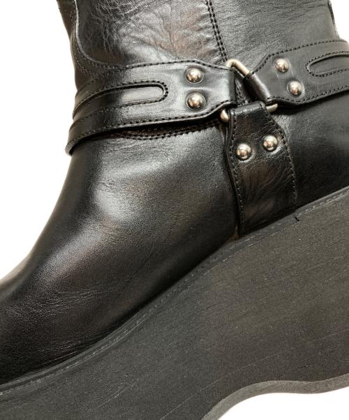 CELINE（セリーヌ）CELINE (セリーヌ) BIKER PLATFORM SANTIANG 80(バイカー・プラットフォーム・サンティアン・エイティ) ブラック サイズ:41の古着・服飾アイテム