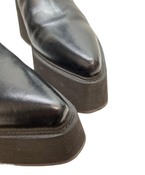 CELINE（セリーヌ）CELINE (セリーヌ) BIKER PLATFORM SANTIANG 80(バイカー・プラットフォーム・サンティアン・エイティ) ブラック サイズ:41の古着・服飾アイテム