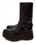 CELINE (セリーヌ) BIKER PLATFORM SANTIANG 80(バイカー・プラットフォーム・サンティアン・エイティ) ブラック サイズ:41：60000円