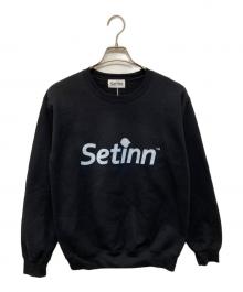 SETINN×paperboy（セットイン×ペーパーボーイ）の古着「ロゴスウェット」｜ブラック