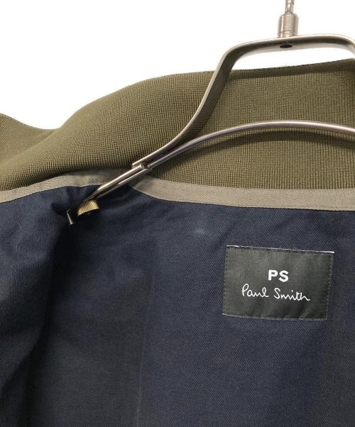PS Paul Smith（ＰＳポールスミス）PS Paul Smith (ＰＳポールスミス) ミックスアップ スタンドカラー ブルゾン ネイビー サイズ:Mの古着・服飾アイテム