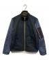PS Paul Smith（ＰＳポールスミス）の古着「ミックスアップ スタンドカラー ブルゾン」｜ネイビー