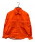 HUMAN MADE（ヒューマンメイド）の古着「ロゴワンポイントツイルワークシャツ」｜オレンジ