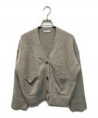 DEUXIEME CLASSEドゥーズィエム クラス）の古着「EVERYDAY I LIKE. Cashmere Chunky Vネックカーディガン」｜グレー