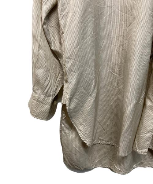 COMOLI（コモリ）COMOLI (コモリ) シルク バンドカラーシャツ ベージュ サイズ:SIZE 2の古着・服飾アイテム