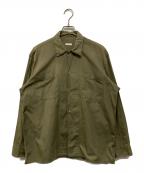 COMOLIコモリ）の古着「OD オープンカラーシャツ」｜カーキ