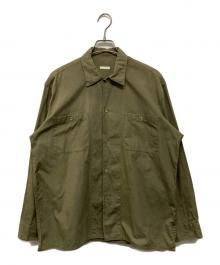 COMOLI（コモリ）の古着「OD オープンカラーシャツ」｜カーキ