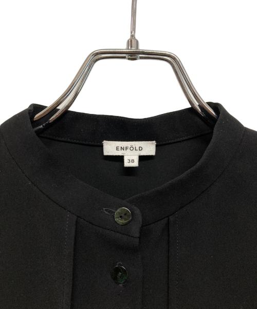 ENFOLD（エンフォルド）ENFOLD (エンフォルド) RAMDOM SLIT BLOUSE ブラック サイズ:SIZE 38の古着・服飾アイテム
