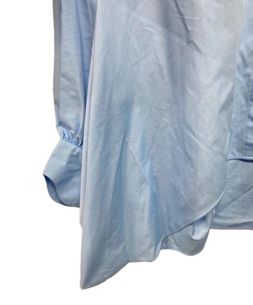 ENFOLD（エンフォルド）ENFOLD (エンフォルド) BALLON HEM SHIRT ブルー サイズ:SIZE 38の古着・服飾アイテム