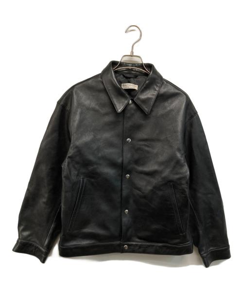 BEAUTY&YOUTH（ビューティーアンドユース）BEAUTY&YOUTH (ビューティーアンドユース) セミベジタブル レザー トラッカー ジャケット ブラック サイズ:Mの古着・服飾アイテム