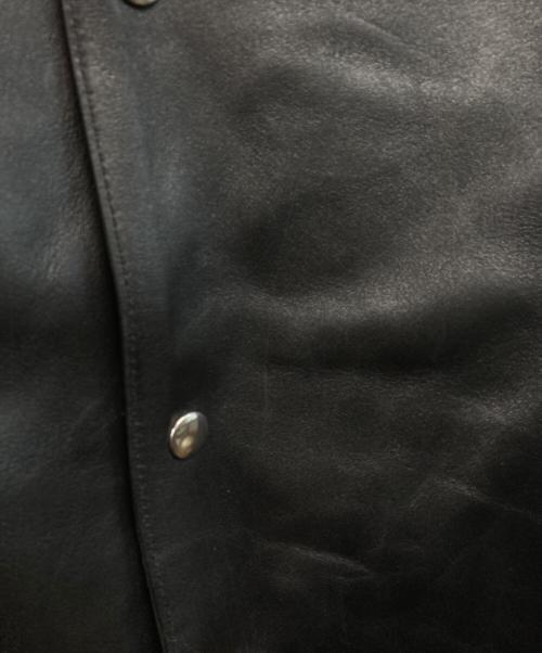 BEAUTY&YOUTH（ビューティーアンドユース）BEAUTY&YOUTH (ビューティーアンドユース) セミベジタブル レザー トラッカー ジャケット ブラック サイズ:Mの古着・服飾アイテム