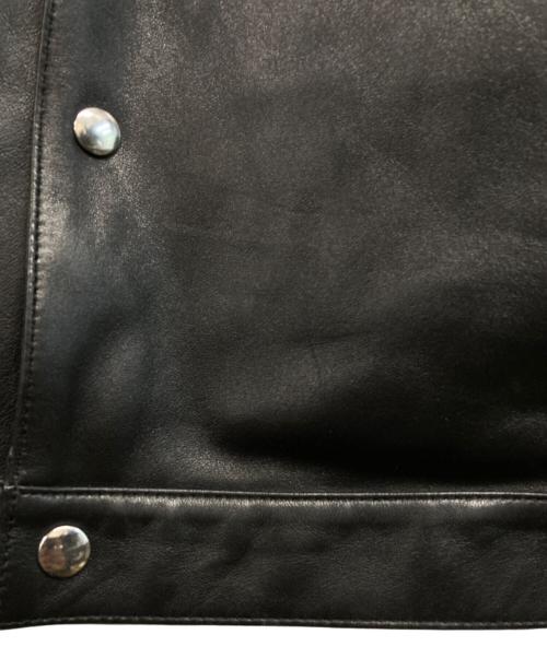 BEAUTY&YOUTH（ビューティーアンドユース）BEAUTY&YOUTH (ビューティーアンドユース) セミベジタブル レザー トラッカー ジャケット ブラック サイズ:Mの古着・服飾アイテム