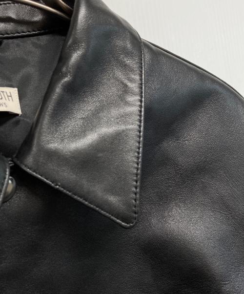 BEAUTY&YOUTH（ビューティーアンドユース）BEAUTY&YOUTH (ビューティーアンドユース) セミベジタブル レザー トラッカー ジャケット ブラック サイズ:Mの古着・服飾アイテム