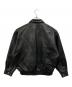 BEAMS (ビームス) ワイドフィット 4ポケット レザー ブルゾン ブラック サイズ:S：30000円