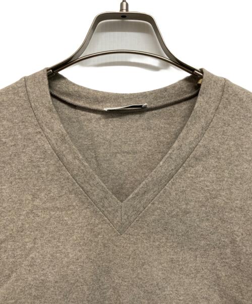 ATON（エイトン）ATON (エイトン) メリノ カレッジ ジャージ Vネック プルオーバー ベージュ サイズ:SIZE 2の古着・服飾アイテム