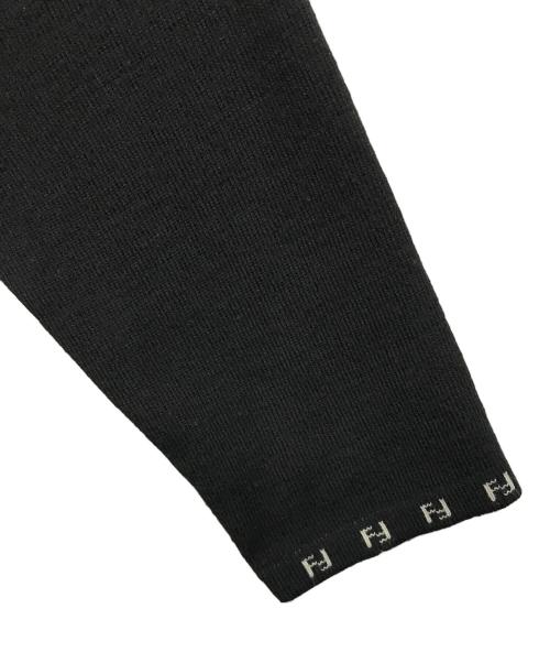 FENDI（フェンディ）FENDI (フェンディ) ロゴニットカーディガン ブラック サイズ:不明の古着・服飾アイテム