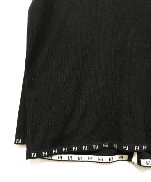 FENDI（フェンディ）FENDI (フェンディ) ロゴニットカーディガン ブラック サイズ:不明の古着・服飾アイテム