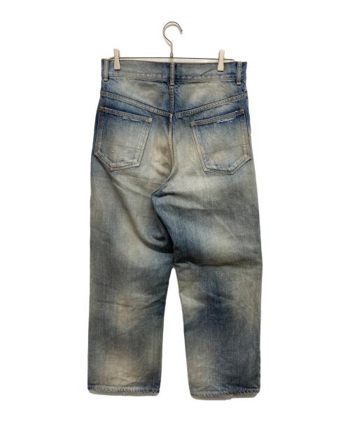 ANCELLM（アンセルム）ANCELLM (アンセルム) クラッシュダメージ加工デニムパンツ インディゴ サイズ:SIZE 2の古着・服飾アイテム