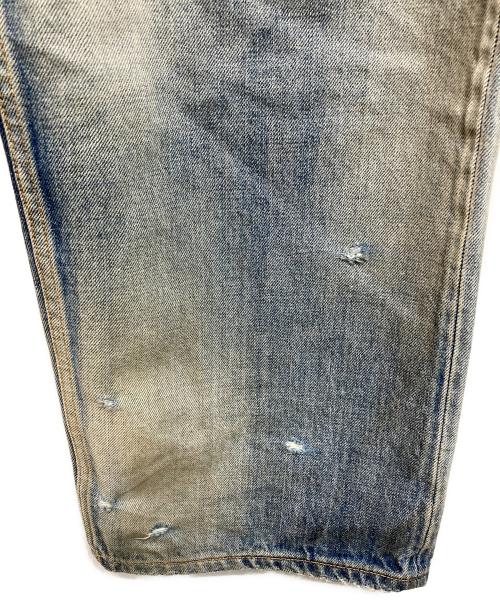 ANCELLM（アンセルム）ANCELLM (アンセルム) クラッシュダメージ加工デニムパンツ インディゴ サイズ:SIZE 2の古着・服飾アイテム