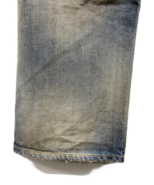 ANCELLM（アンセルム）ANCELLM (アンセルム) クラッシュダメージ加工デニムパンツ インディゴ サイズ:SIZE 2の古着・服飾アイテム