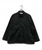 Graphpaperグラフペーパー）の古着「タイプライターオーバーサイズシャツ」｜ブラック