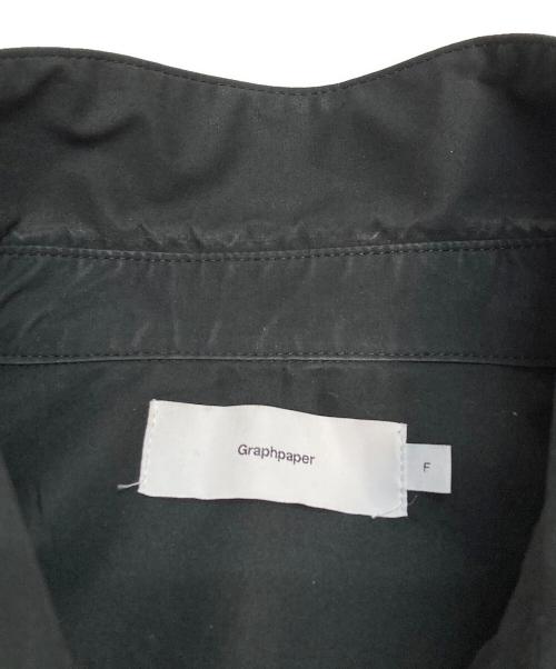 Graphpaper（グラフペーパー）Graphpaper (グラフペーパー) タイプライターオーバーサイズシャツ ブラック サイズ:Freeの古着・服飾アイテム