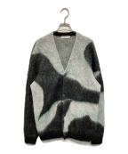 WRAPINKNOT×STUDIOUSラッピンノット×ステュディオス）の古着「別注 Mohair Jacquard Cardigan モヘアジャガードカーディガン」｜グレー