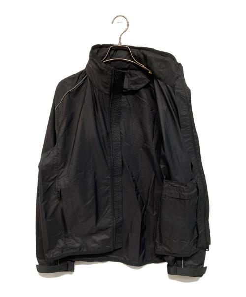 PRADA（プラダ）PRADA (プラダ) ラバーロゴナイロンジャケット ブラック サイズ:48の古着・服飾アイテム