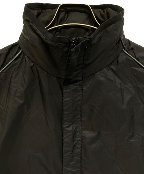 PRADA（プラダ）PRADA (プラダ) ラバーロゴナイロンジャケット ブラック サイズ:48の古着・服飾アイテム