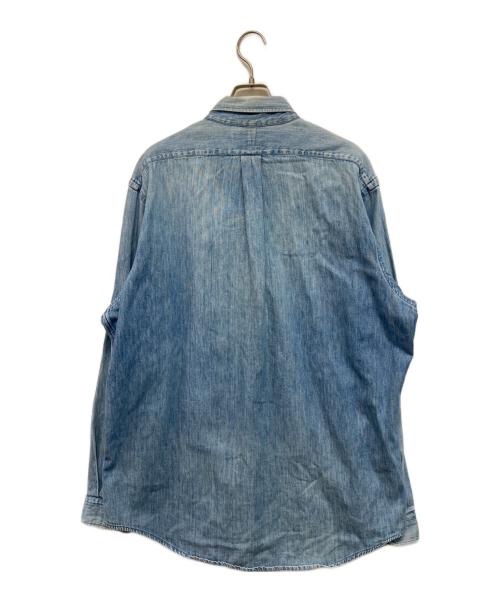 RALPH LAUREN（ラルフローレン）RALPH LAUREN (ラルフローレン) デニムシャツ インディゴ×ピンク サイズ:XLの古着・服飾アイテム