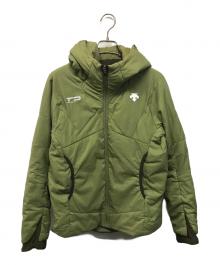 DESCENTE（デサント）の古着「ハイブリッド インシュレイテッド ミッドレイヤー ジャケット」｜グリーン