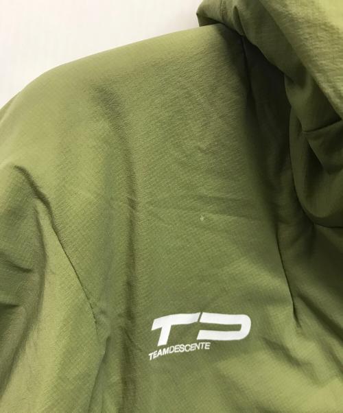 DESCENTE（デサント）DESCENTE (デサント) ハイブリッド インシュレイテッド ミッドレイヤー ジャケット グリーン サイズ:SIZE Sの古着・服飾アイテム