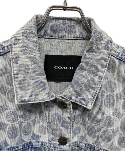COACH（コーチ）COACH (コーチ) シグネチャー デニム ジャケット ブルーグレー サイズ:Lの古着・服飾アイテム