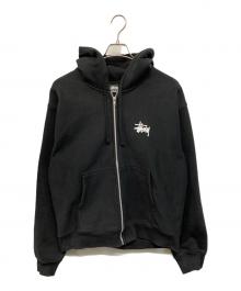 stussy（ステューシー）の古着「ストックロゴジップパーカー 両プリント」｜ブラック
