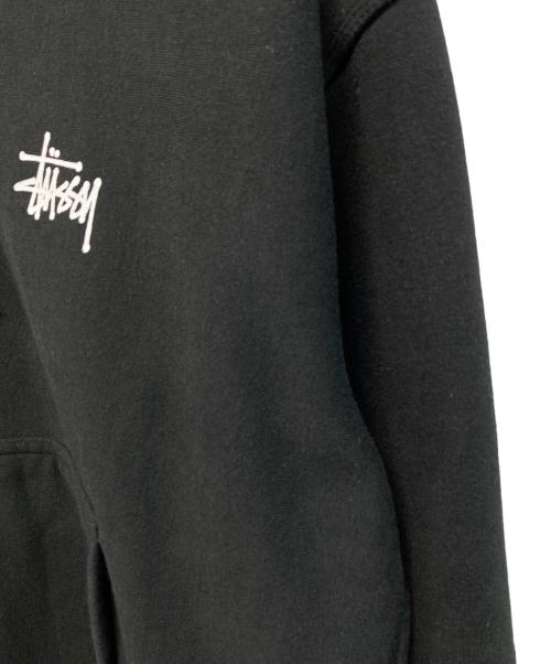 stussy（ステューシー）stussy (ステューシー) ストックロゴジップパーカー 両プリント ブラック サイズ:Lの古着・服飾アイテム