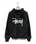 stussy (ステューシー) ストックロゴジップパーカー 両プリント ブラック サイズ:L：12000円