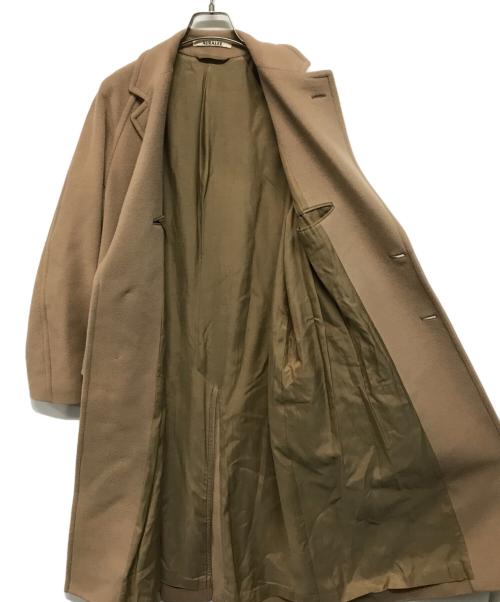 AURALEE（オーラリー）AURALEE (オーラリー) CASHMERE WOOL MOSSER CHESTERFIELD COAT　カシミアウールモッサチェスターコート ベージュ サイズ:SIZE 1の古着・服飾アイテム
