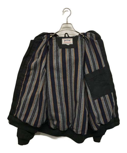 HOUSTON（ヒューストン）HOUSTON (ヒューストン) 裏地ブランケット アクティブジャケット ブラック サイズ:Lの古着・服飾アイテム