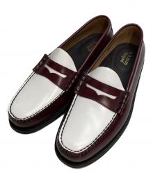 G.H.BASS（ジーエイチバス）の古着「SMOKE PAPRIKA(スモーク・パプリカ)コインローファー」｜ホワイト×ボルドー