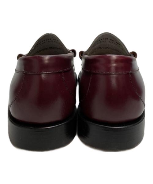 G.H.BASS（ジーエイチバス）G.H.BASS (ジーエイチバス) SMOKE PAPRIKA(スモーク・パプリカ)コインローファー ホワイト×ボルドー サイズ:UK8.5の古着・服飾アイテム