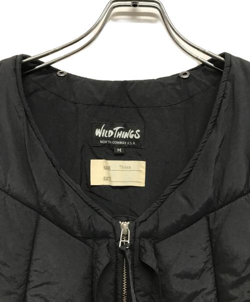 WILD THINGS（ワイルドシングス）WILD THINGS (ワイルドシングス) 77circa (ナナナナサーカ) フーデッドパディングライフベスト ブラック サイズ:Mの古着・服飾アイテム