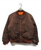 BEAMS miniビームス ミニ）の古着「リラックスフィット THERMOLITE(R) MA-1」｜ブラウン