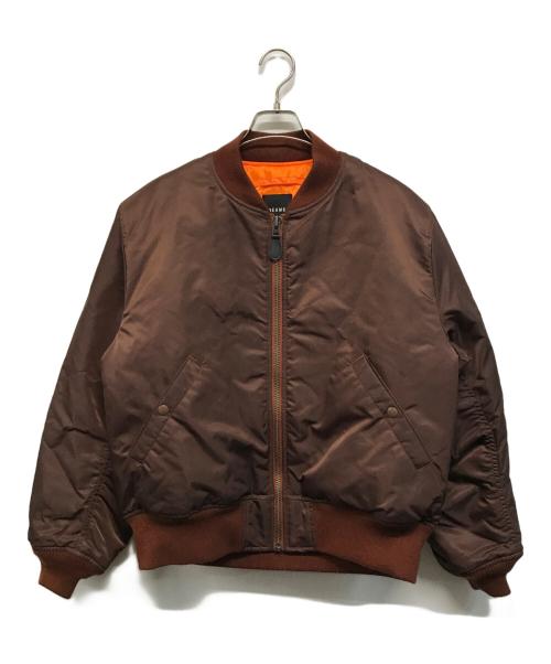 BEAMS mini（ビームス ミニ）BEAMS mini (ビームス ミニ) リラックスフィット THERMOLITE(R) MA-1 ブラウン サイズ:Sの古着・服飾アイテム